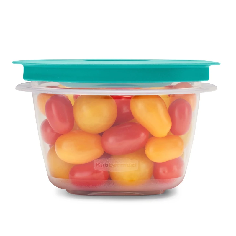 

Flex and Seal Set of 21 Variety Food Storage Containers, Teal Lids