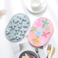 retro cross baking silicone mould cross pendant pendant mould chocolate fondant biscuit mould cake decorating tools