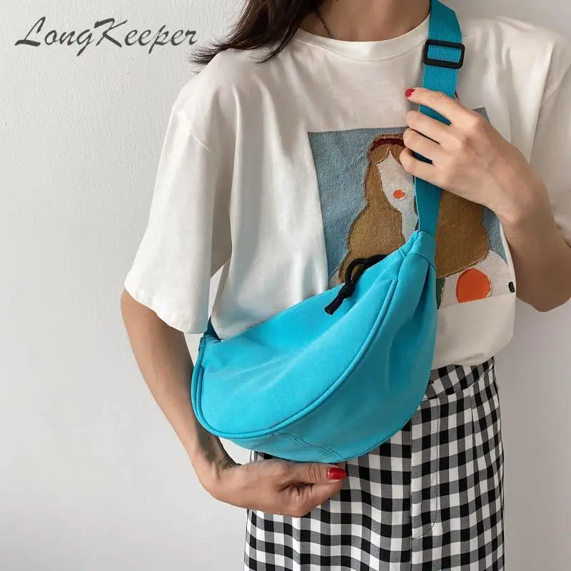 

2022 модные сумки через плечо для женщин, повседневная сумка-мессенджер, нейлоновая сумка-хобо, нагрудная сумка для пельменей, сумка на плечо с регулируемым ремешком