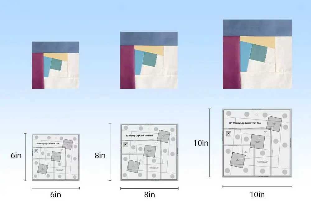 

Готовые блоки 6/8/10 дюймов, линейки для шитья, линейки для одеял, Нескользящие прозрачные акриловые линейки для шитья ковров
