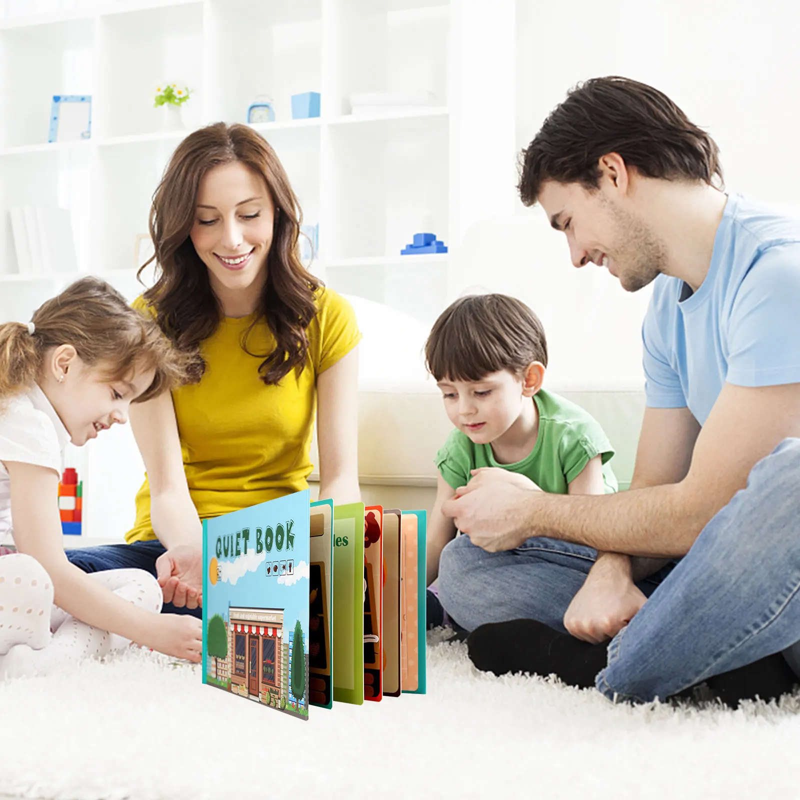 

Книга-наклейка для раннего обучения, веселая Бесшумная книга для дошкольной активности, Обучающие игрушки Монтессори для маленьких мальчиков и девочек