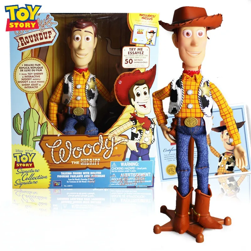 

40CM Disney Pixar Toy Story Woody Jesse Buzz Lightyear Movie Sound Character Doll Cloth Cowboy Action Figures Christmas Gift