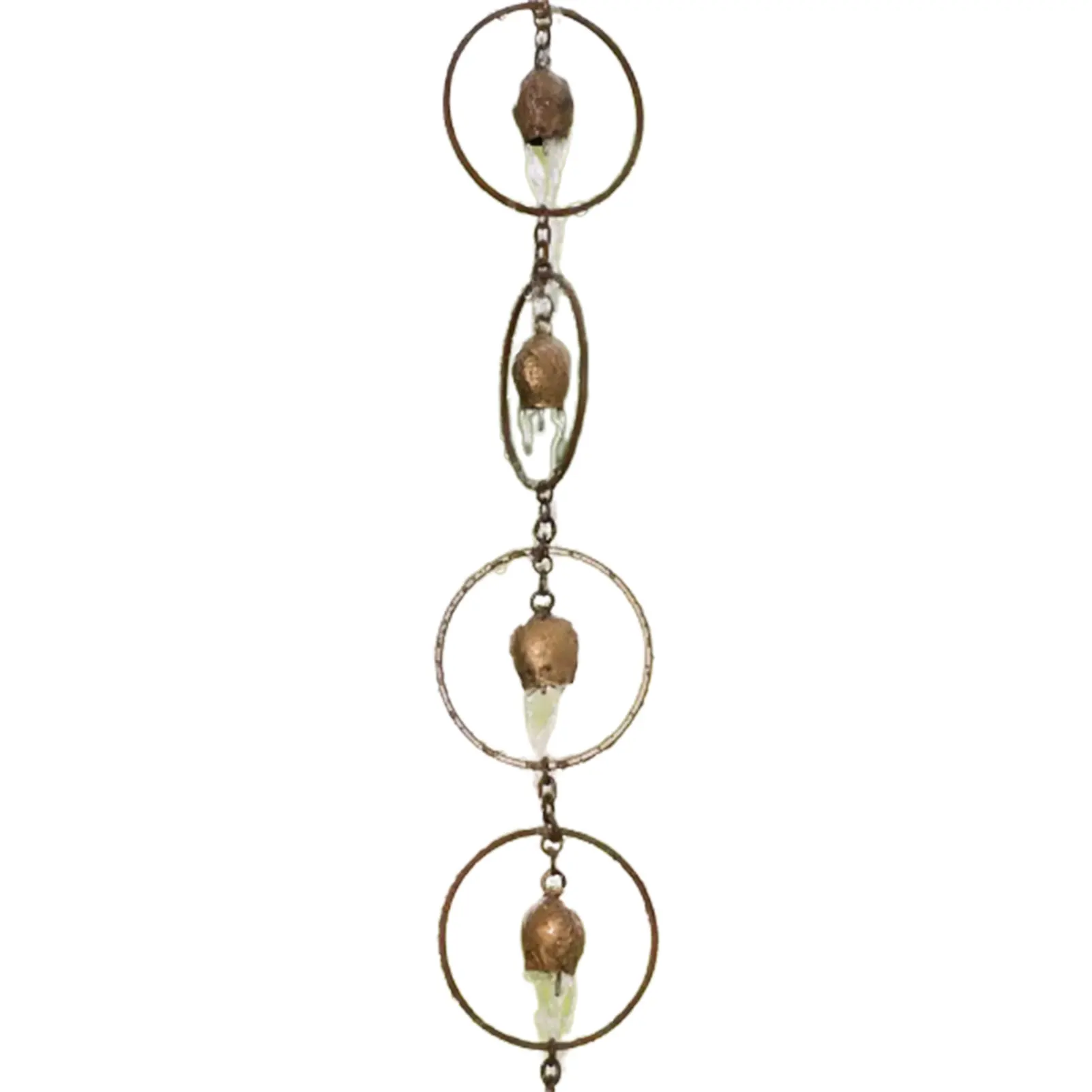 

Metal Creative Shaped Rain Chains Rustic Metal Decorative Rain Chain for Outdoor Garden Yard Decor