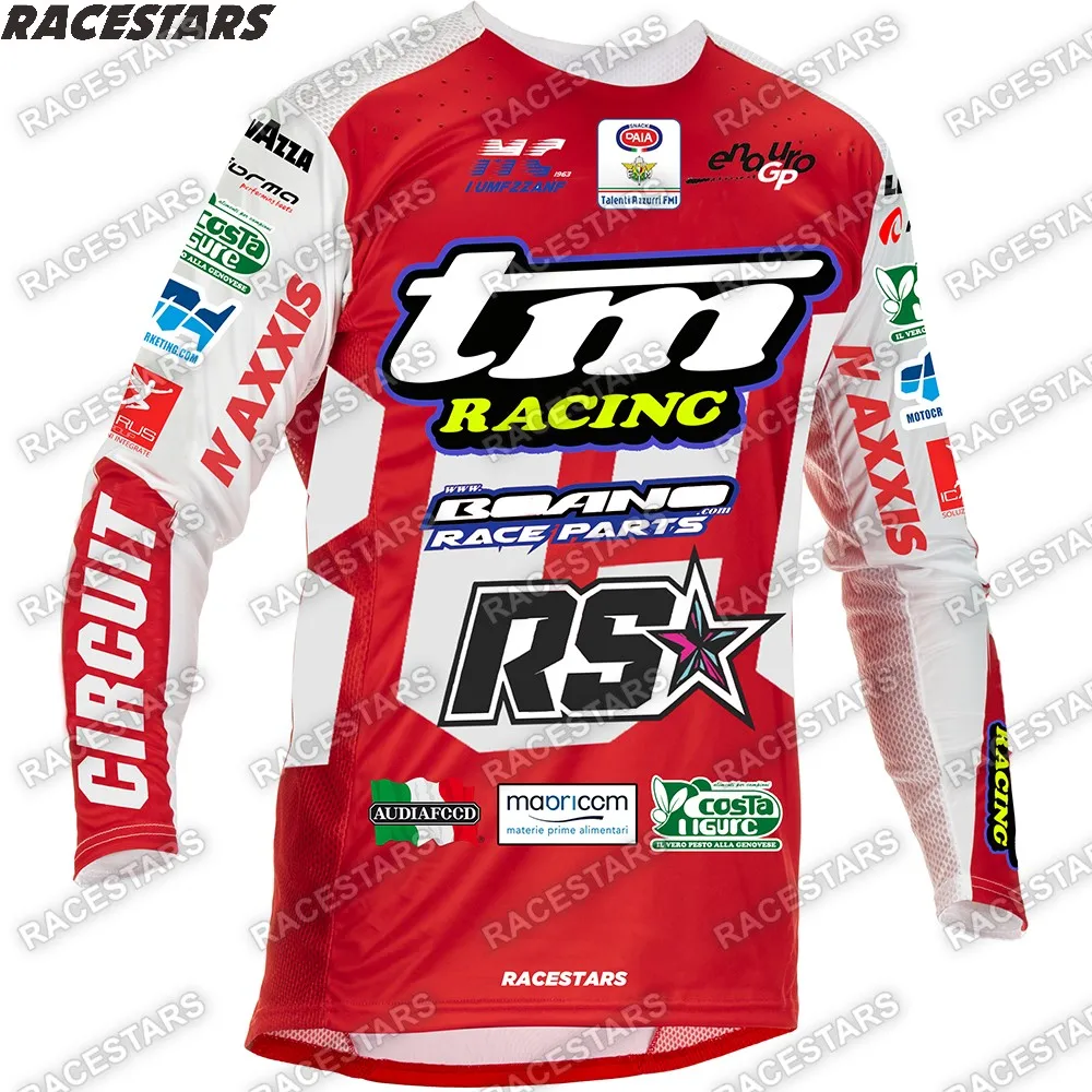 

TM RACING 2023 Motocross Enduro Shirt Cross Country Downhill Mountain Cycling Jersey Dirt Bike MTB Motorcycle Maillot Ciclismo