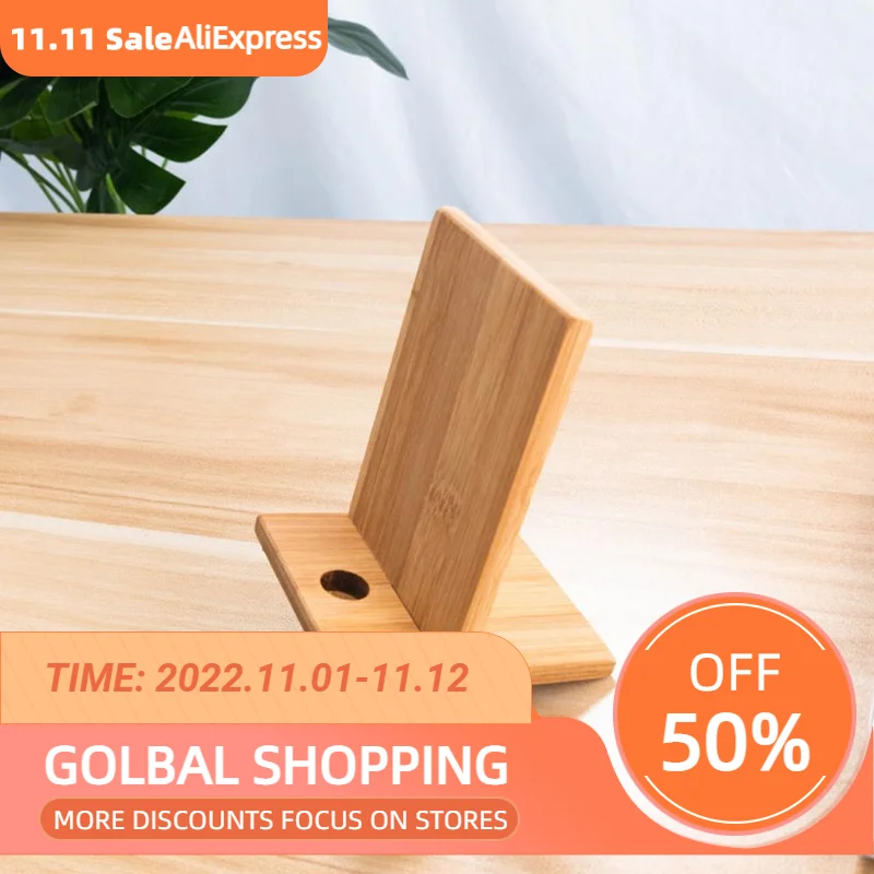 

Wooden Phone Holder Stand Mobile Smartphone Support Tablet Stand Desk Cell Phone Holder Stand Portable Mobile Holder