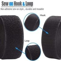 5meterspair nylon hook and loop fastener tape no glue hook loop adhesive sewing on magic tape diy clothing accessories