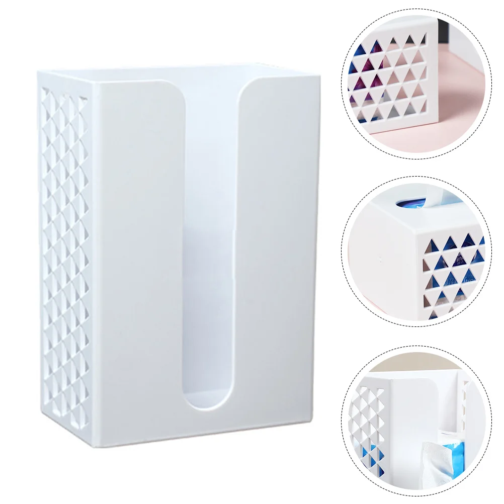 

Tissue Box Holder Wall Dispenser Paper Napkin Cover Toilet Storagewhiteadhesive Organizer House Towel Bathroom Facial Kitchen
