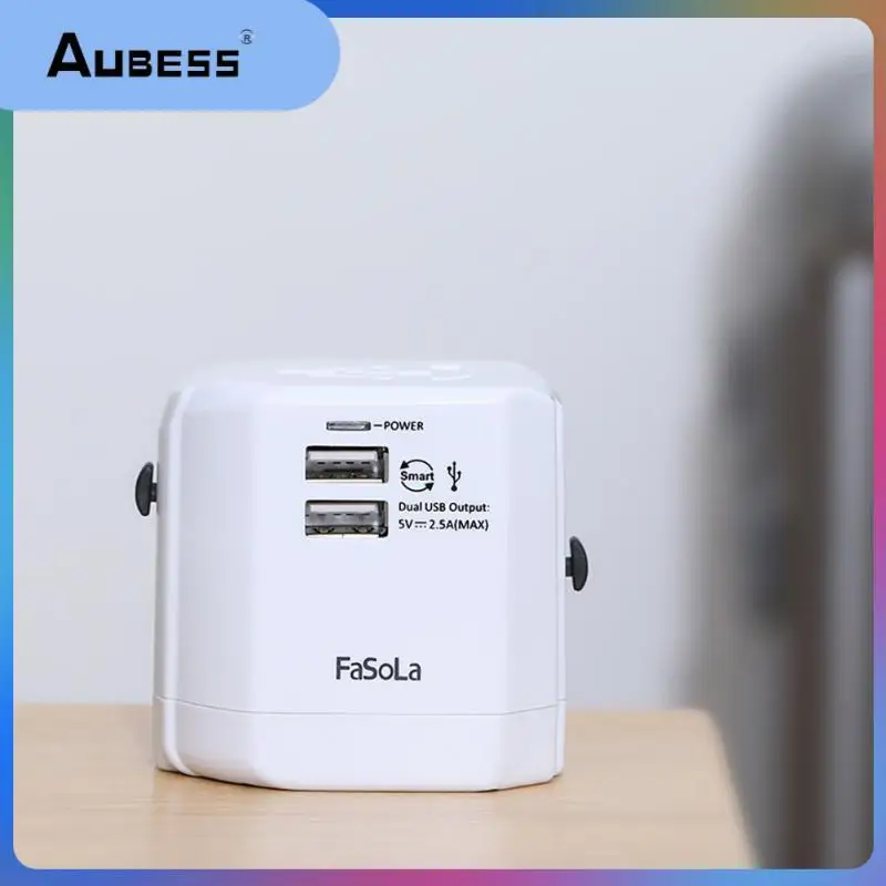 

US\UK\EU\AU Universal Plug Converter Adapter Travel Adapter High Quality Socket Dual USB Sockets Intelligently Shunt Fireproof