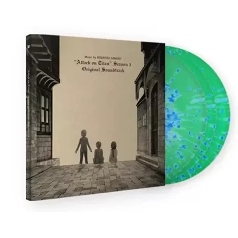 Фото Оригинальный саундтрек Attack On Titan 3LP Season 3 Splash Green Vinyl для Хироши Савано №1