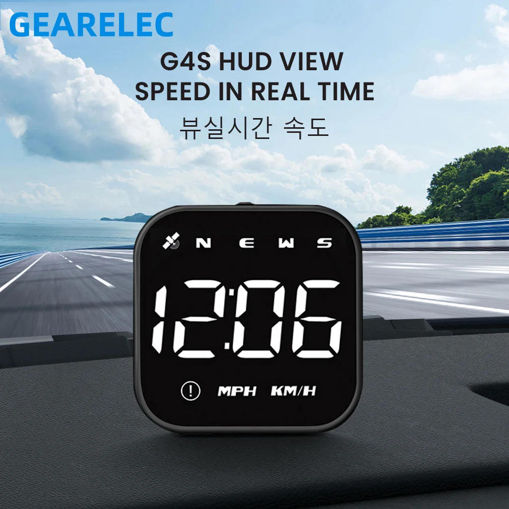 

G4S GPS HUD Car LED Head Up Display Smart Digital Alarm Reminder Speedometer GPS HUD Car Accessories for All Cars