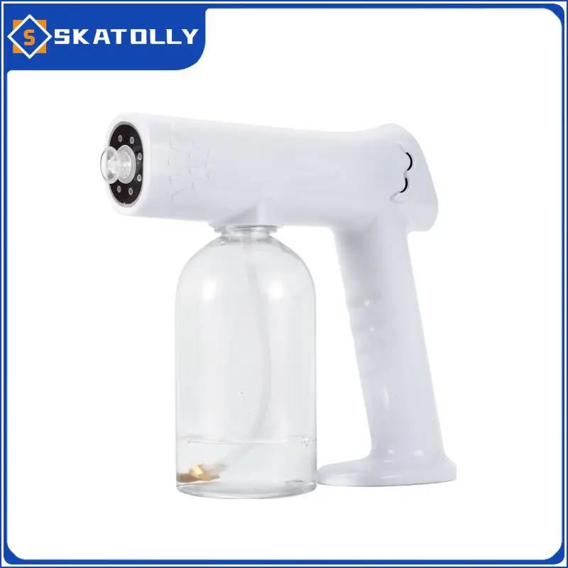 

Дезинфекционный опрыскиватель голубого цвета с зарядкой от USB