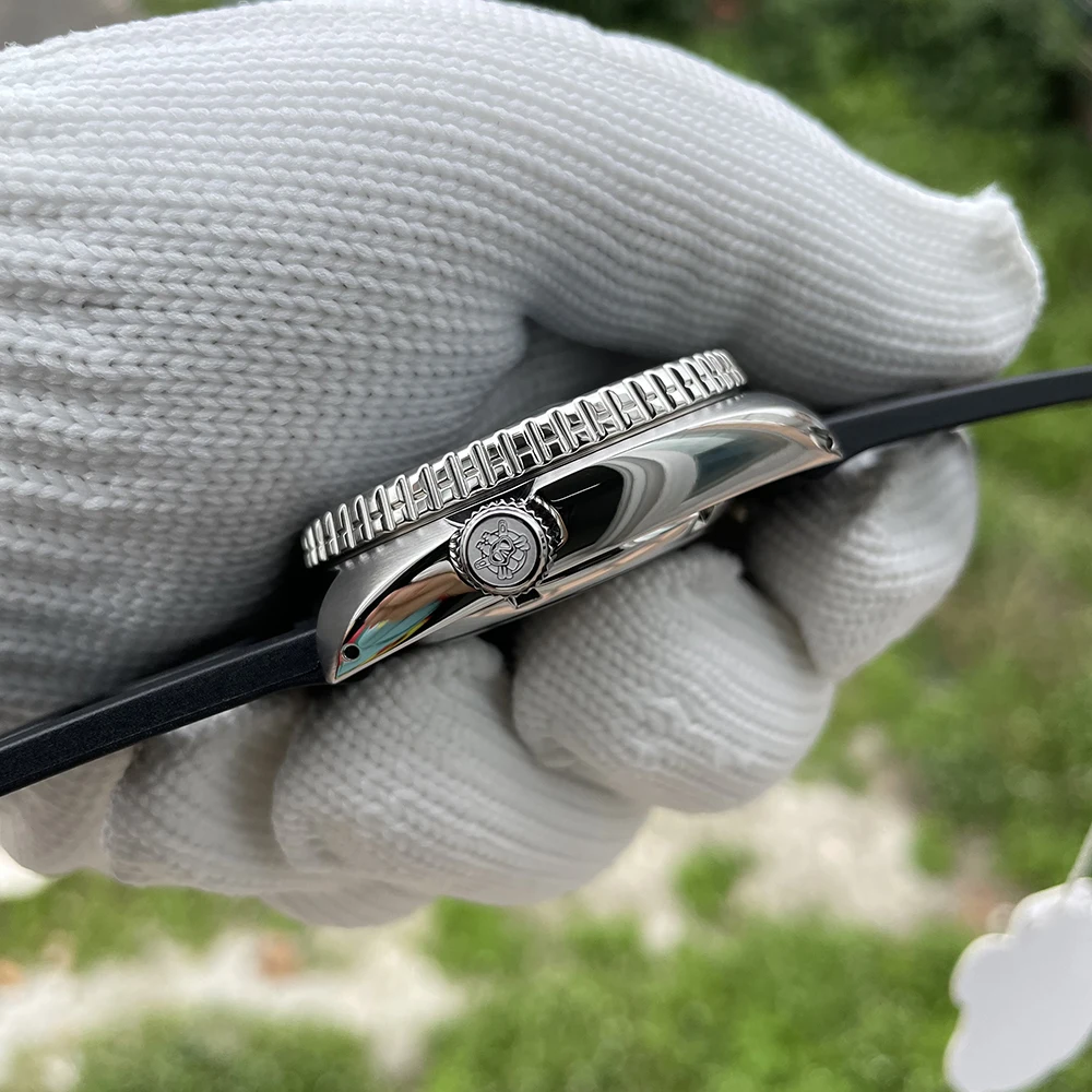 Pаспродажа Мужские Водонепроницаемые механические часы STEELDIVE с автоподвижным механизмом, двойным календарем, NH36