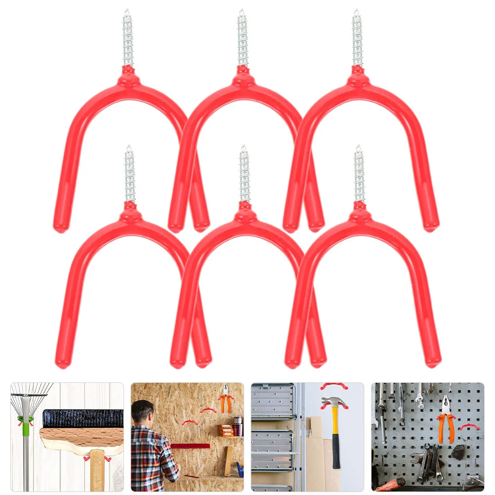 

Hooks Garage Wall Tool Utility Hanger Screwmount Hook Ceiling Storage Bike Hangers Gardenorganizer Ladder Organization U Holder