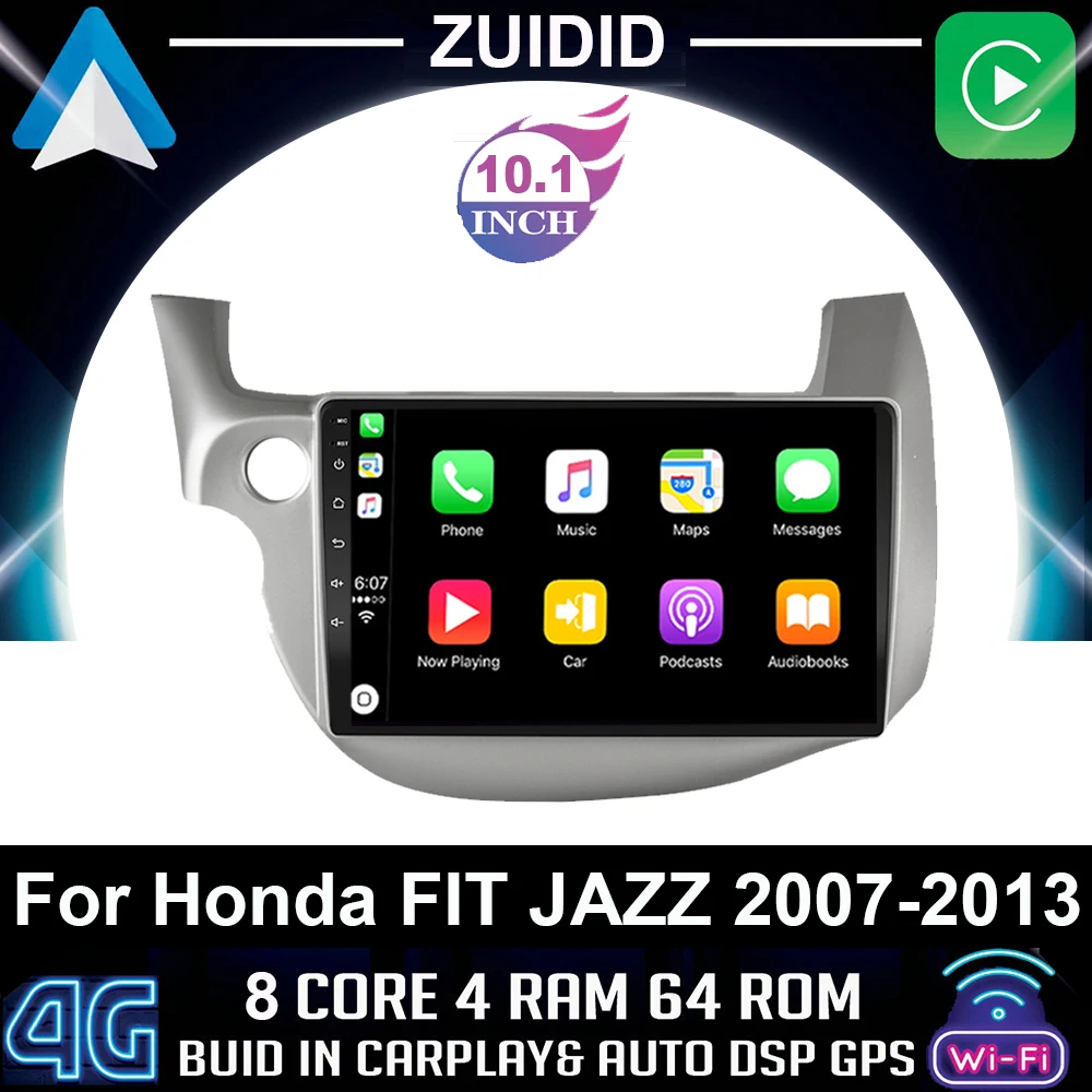 

Автомагнитола 2 din Carplay для HONDA FIT JAZZ 2008 2009 2010 2011 2012 2013 DSP 2 din Android 10,1 NET мультимедийный видеоплеер BT