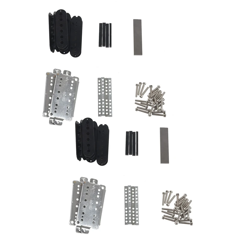 

2 Set Guitar Humbucker Pickup Kits Producing Accessories/Cupronickel Baseplate/Spacer/Bobbin/ Pole Slug