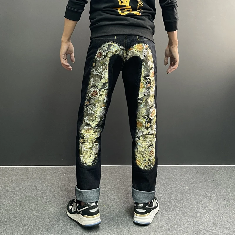 

Мужские джинсы-карго Harajuku, уличная одежда, большие мешковатые джинсы с принтом M, повседневные штаны в стиле Харадзюку Y2k для мужчин, Повседн...