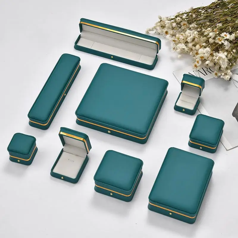 The New Popular Gift Jewelry Storage Box Is Inlaid with Gold Edge,and The Colors and Styles Are Optional,exquisite and Practical