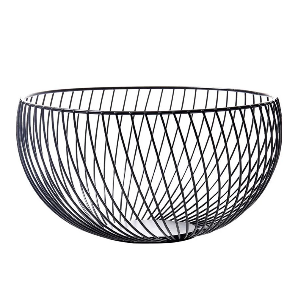 

Fruit Dish Storage Basket Dinner Table Decor Iron Candy Bowl Egg Collection