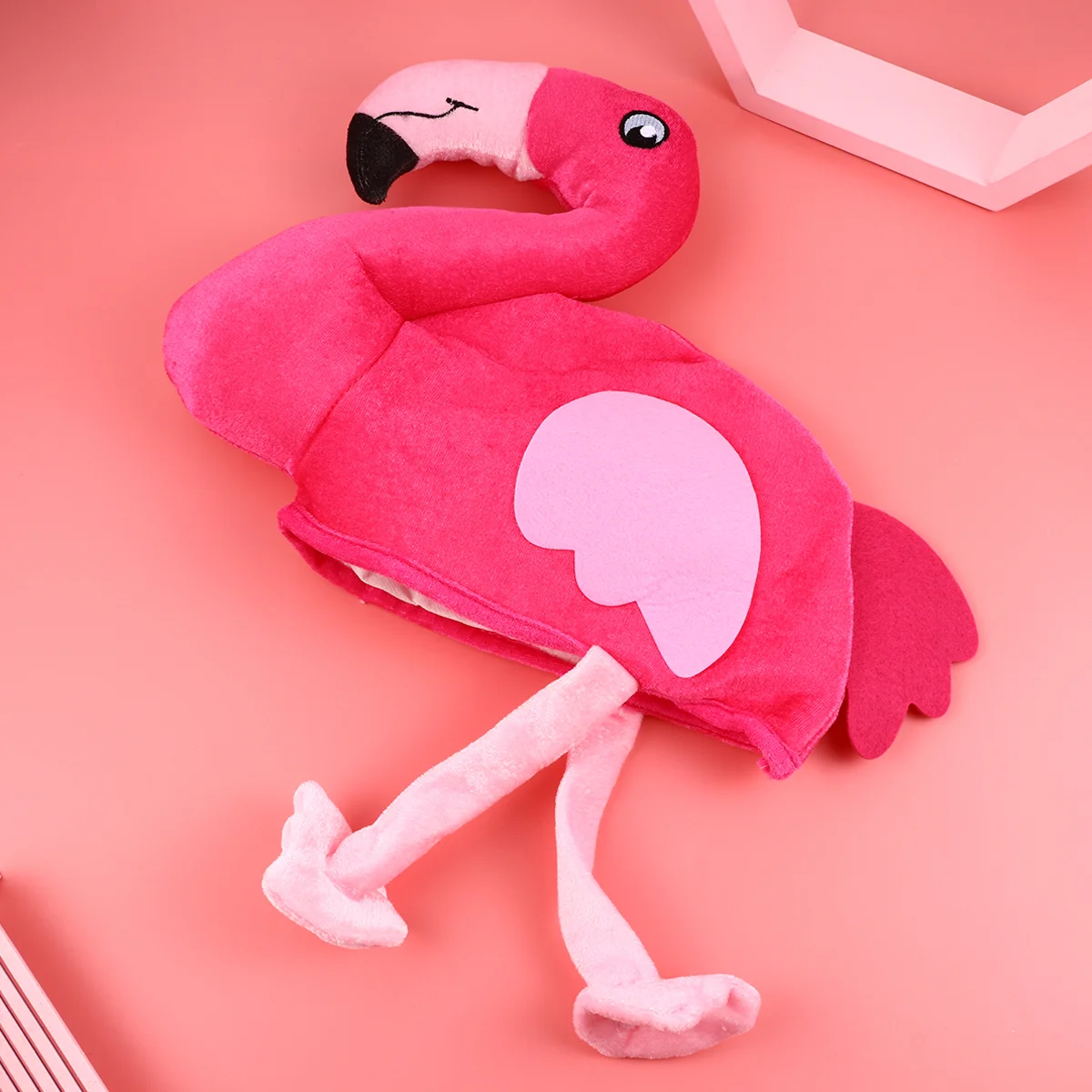 

Halloween Decor Funny Headwear Accessories Cosplay Flamingo Cartoon Hat Plush Cap