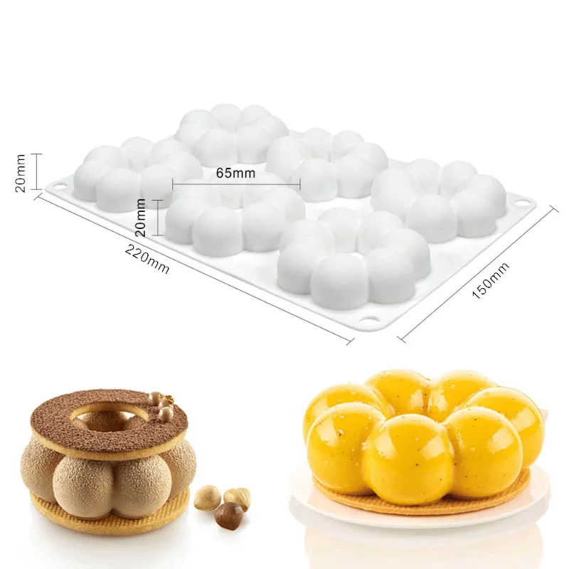 

Форма для пончиков ZINBOOM, силиконовая, цветочная