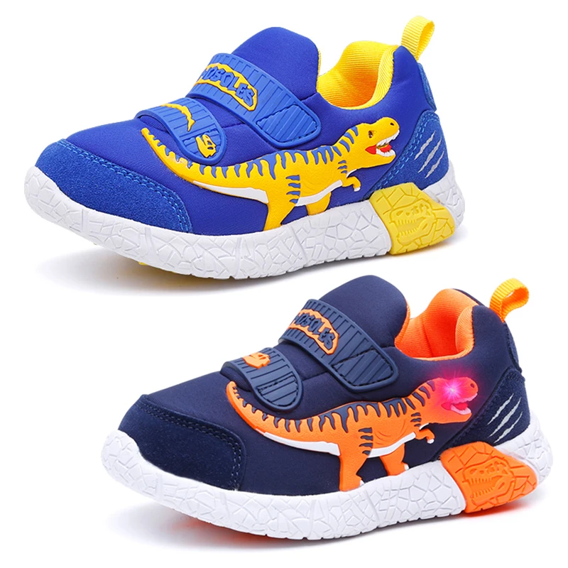 

Dinoskulls Light Up Kids Shoes LED Sport Children Sneakers Autumn Luminous Boys Trainers Beach Outdoor Toddler Sneakers