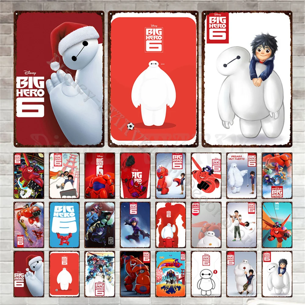 

Disney Retro Wall Decor Super Marines Metal Sign Big White Anime Metal Tin Plate Disney Metal Wall Sticker Plaque Home Decor