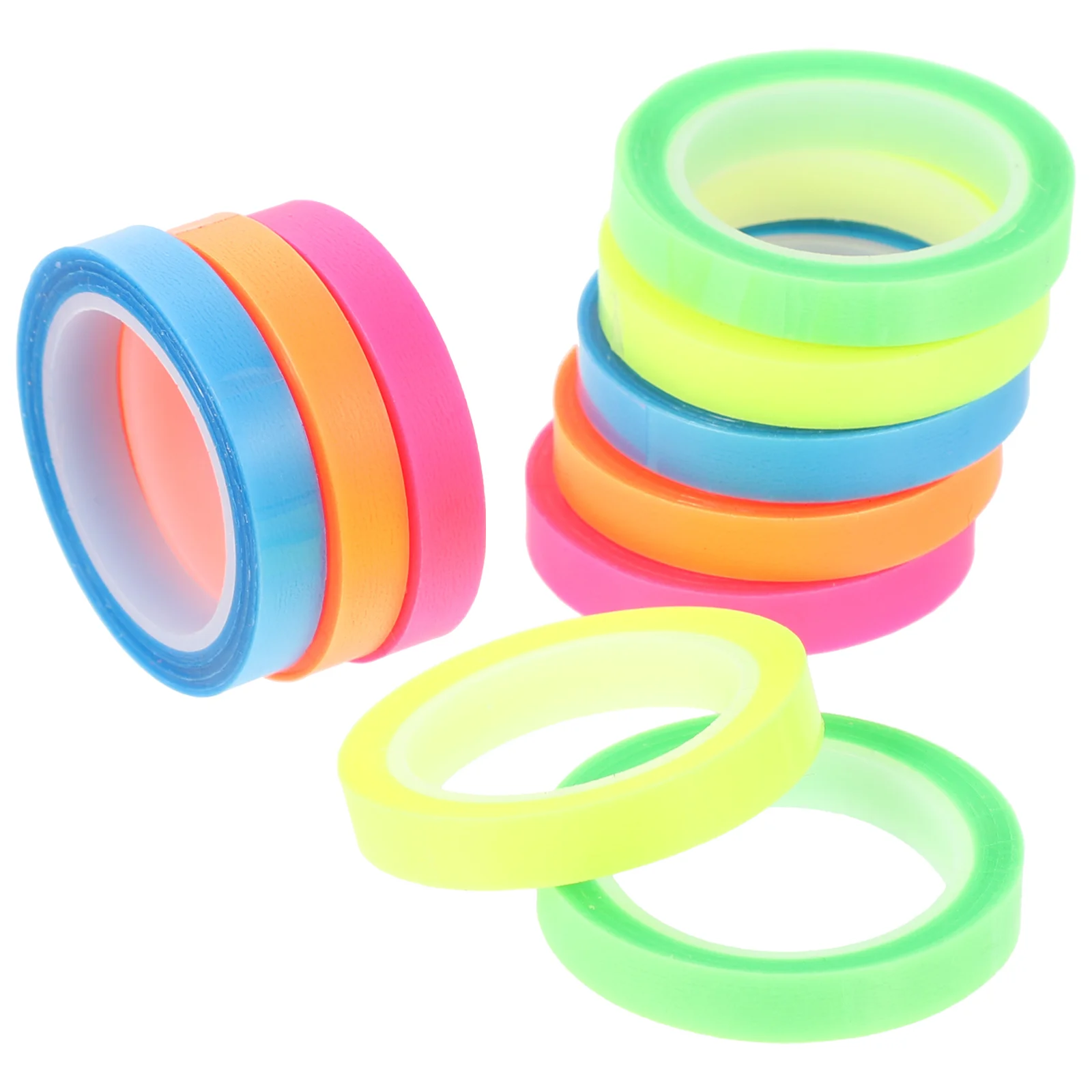 

10 Rolls Waterproof Index Sticker Annotating Tabs Highlighter Tape Book Long Tapes Notebooks Whiteboard Transparent