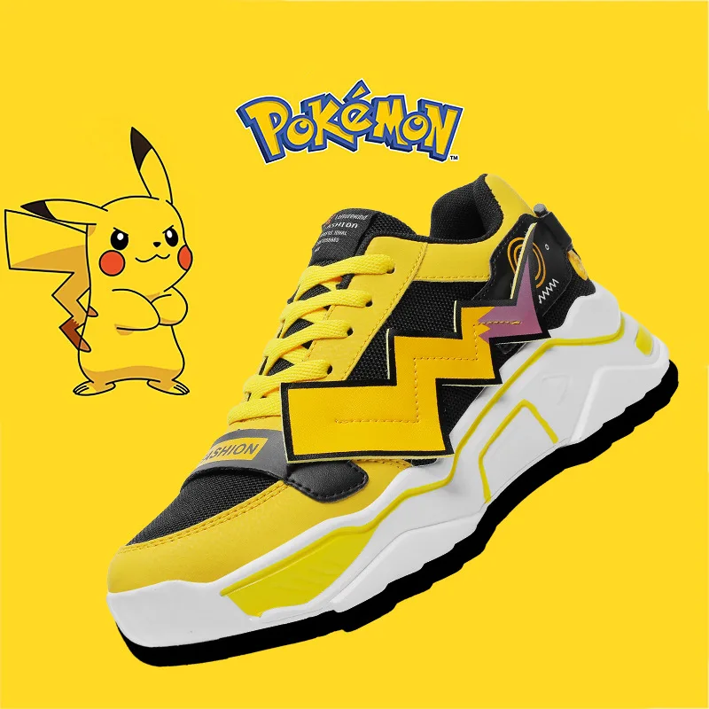 

Pokemon Sports Shoes Pikachu Cartoon Anime Couple Casual Shoes Boy Cotton High-top Sneakers Trendy Shoes Male Student Dad Shoes