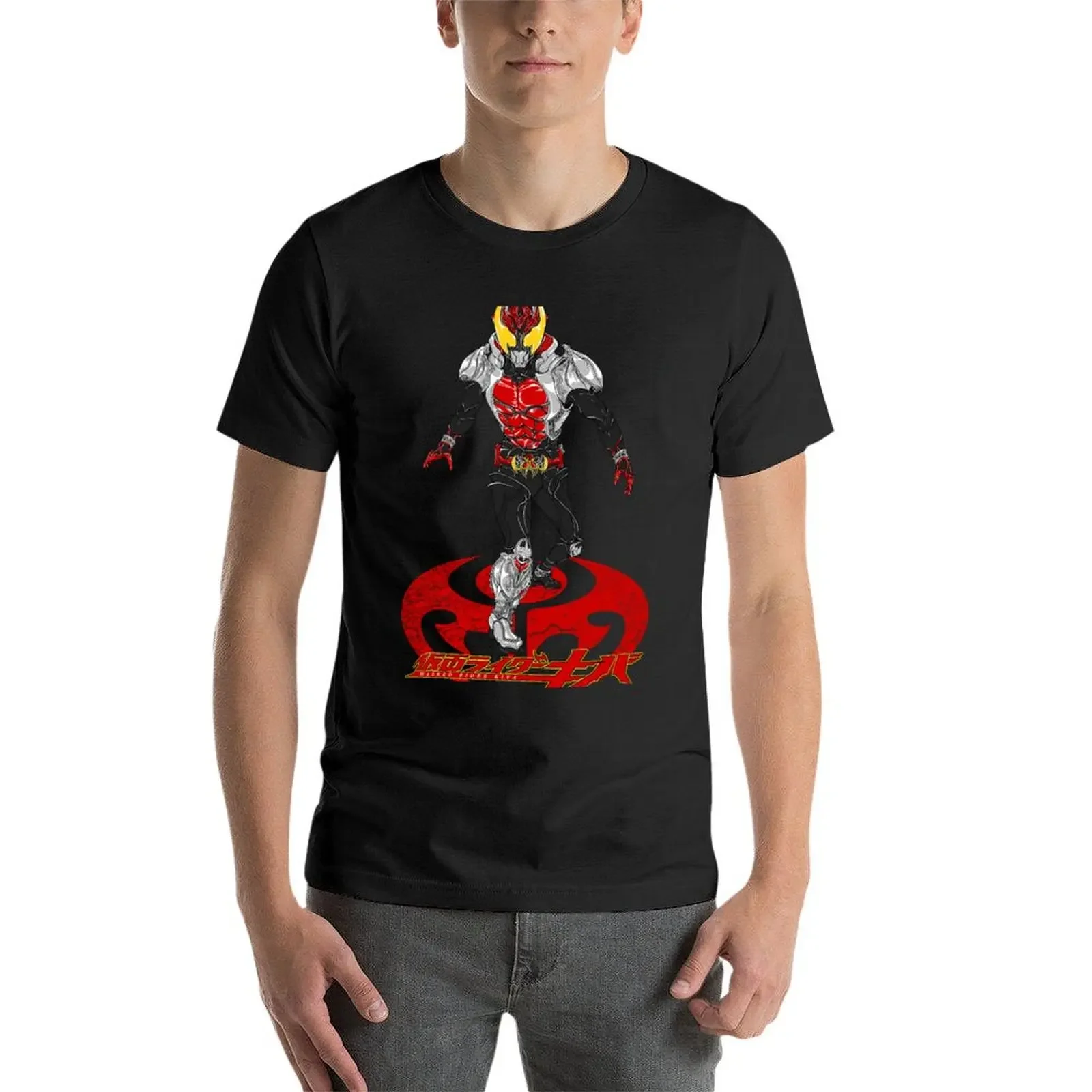 Футболка Kamen Rider Kiva для мальчиков белые топы Мужская футболка
