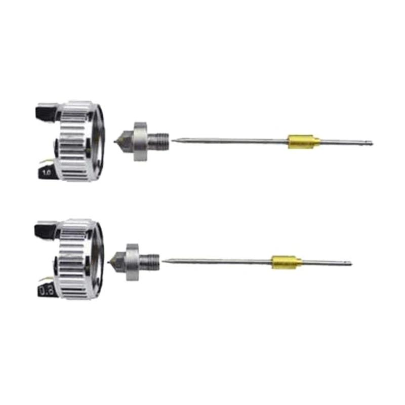 

H-2000HVLP Steel Nozzle Spray 0.8mm 1.0mm Needle for Wall Car Painting Art Artistic Drawing Auto Repairing Tool G99A