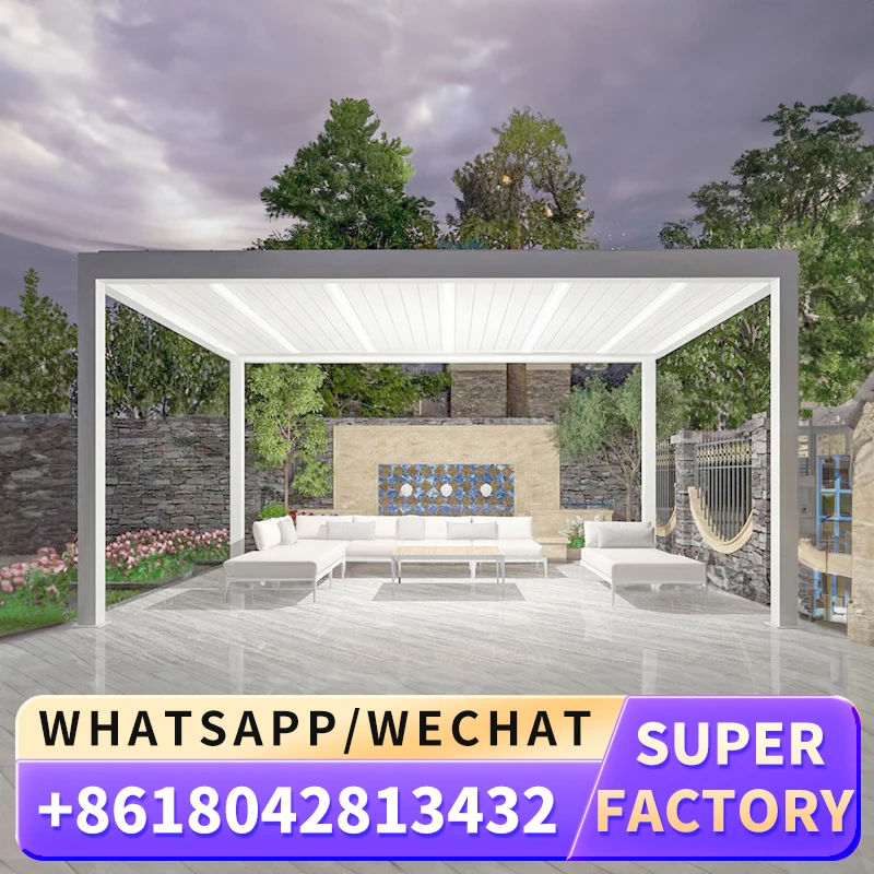 Уличная беседка 12x20 12x12 в металлической непроницаемой