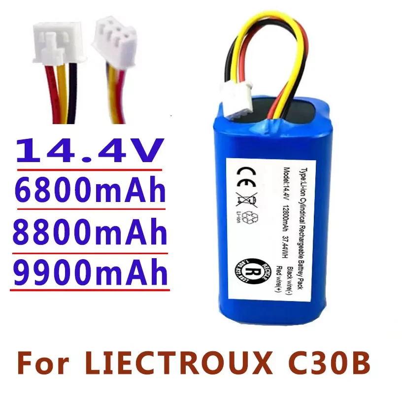 

NEW 100%.Original(For C30B)Battery for.Lirctroux.C30B.Robot.Vacuum.Cleaner.14.4V. 6800mAh,/8800mAh/9900mAh/ lithium cell,