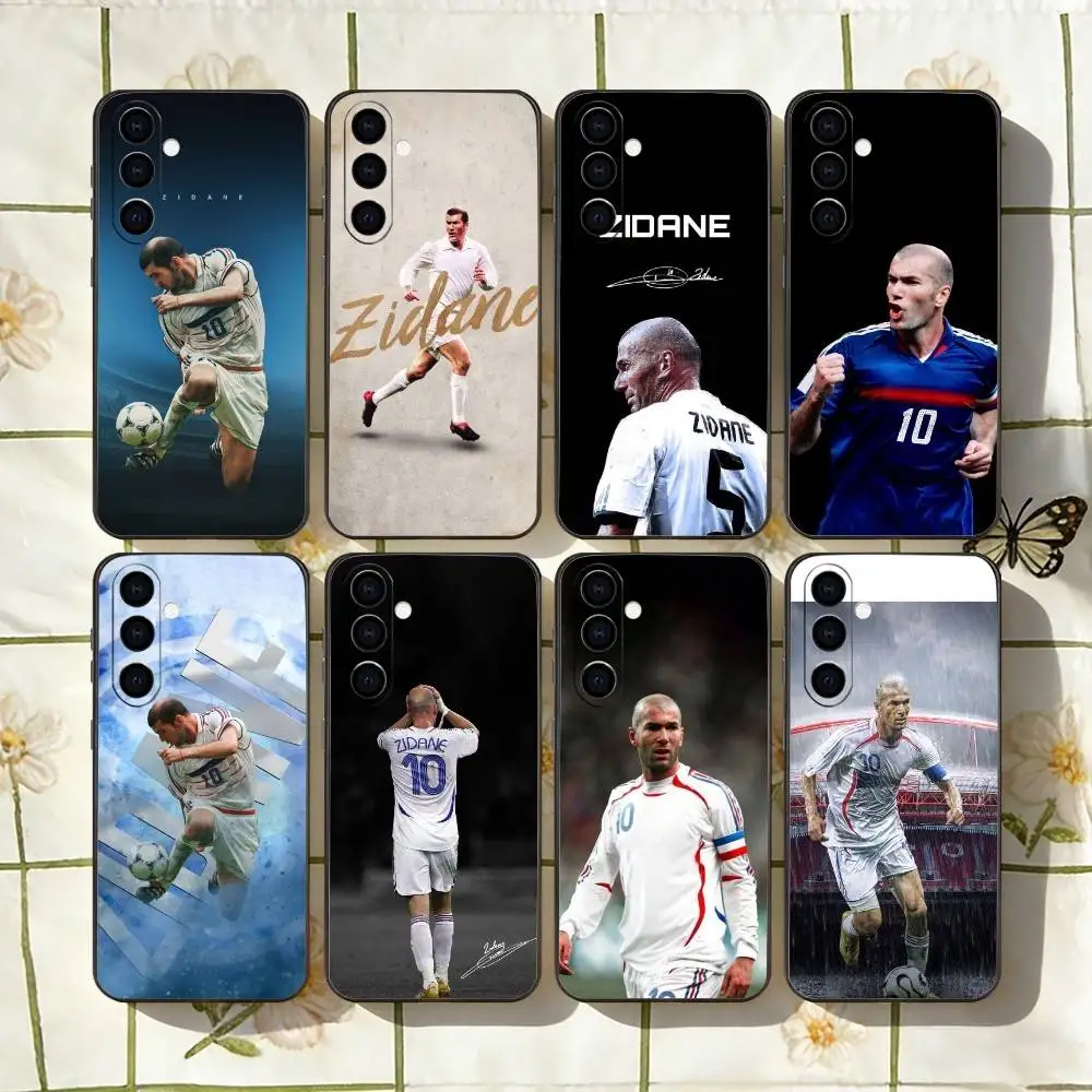 Фото Чехол для телефона Football Player Z-Zinedines Zidane для Samsung Galaxy A73, A72, A71, A70, A53, A52, A51, другие модели, мягкий черный чехол №1