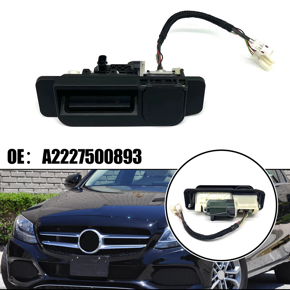 

1x Trunk Release Handle With Rear View Camera Fits For Mercedes-Benz C63AMG S GLC300 #A 2227500893/ 2227500893 Plastic + Metal