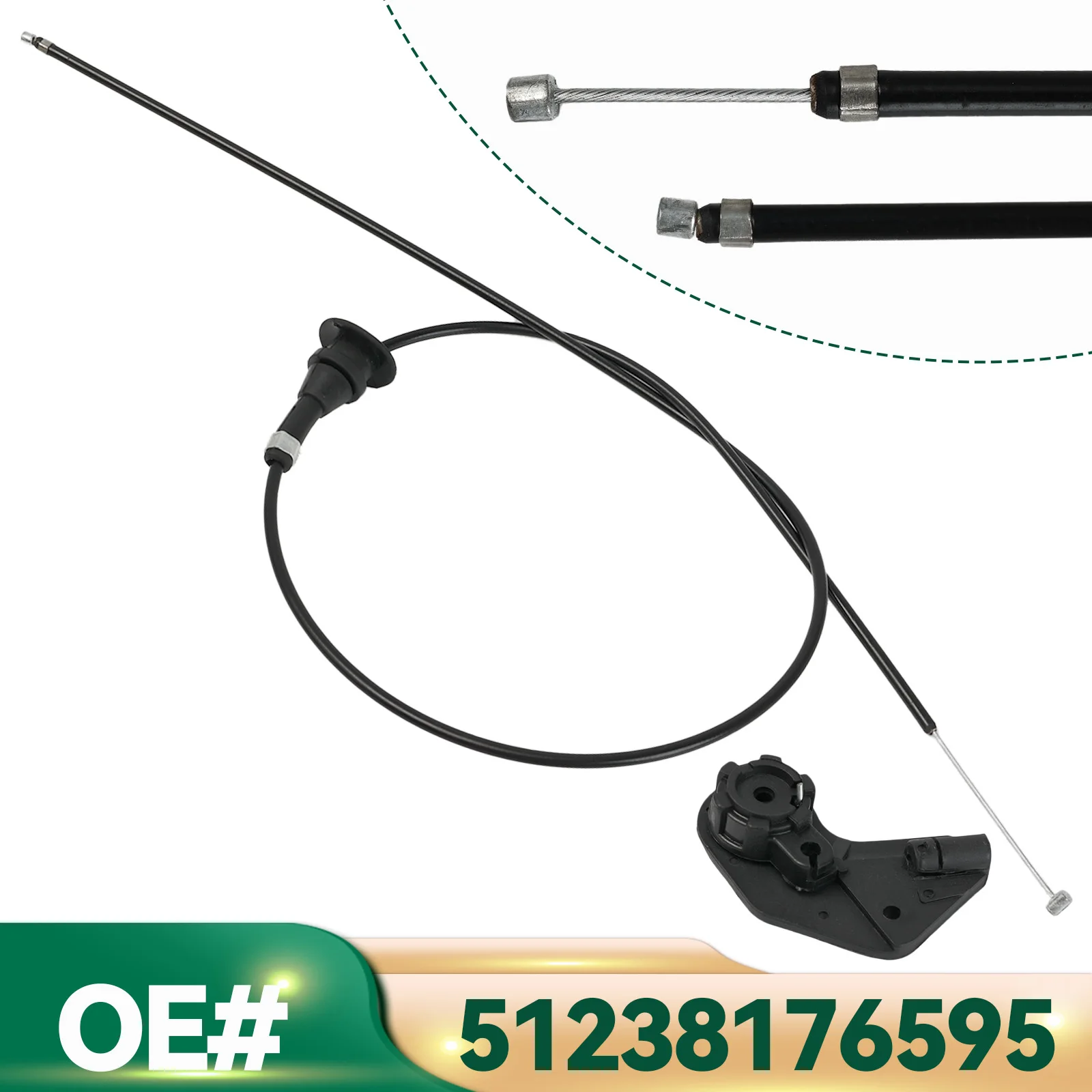 Капот капота двигателя, передний трос освобождения капота для BMW 5 серии E39 525i 2001-2004 530i 540i 528i M5 51238176595, замена