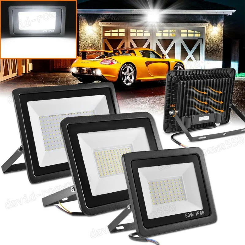 

[Flash Deal]10W-200W LED Flood Light Outdoor Garden Lamp Yard Security Landscape Spotlight[US Stock]