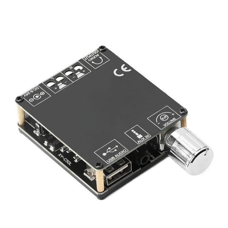 Фото XY-C50L 50 Вт * 2 Стерео Bluetooth цифровой усилитель мощности, двухканальный, с плавной регулировкой на 360 градусов №1