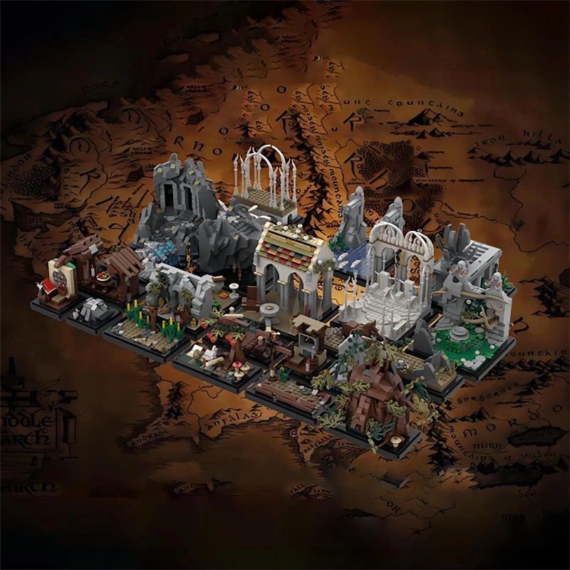 

Popular MOC The Lord of the Rings Peripheral puzzle puzzle block model collection, high difficulty toy birthday gift series