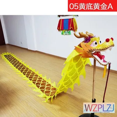 3M Golden Dragon Ribbon Dance Kid Game Outdoor Sports Children Toys Square Summer Sport Funny Art Rope Group Activities Prop