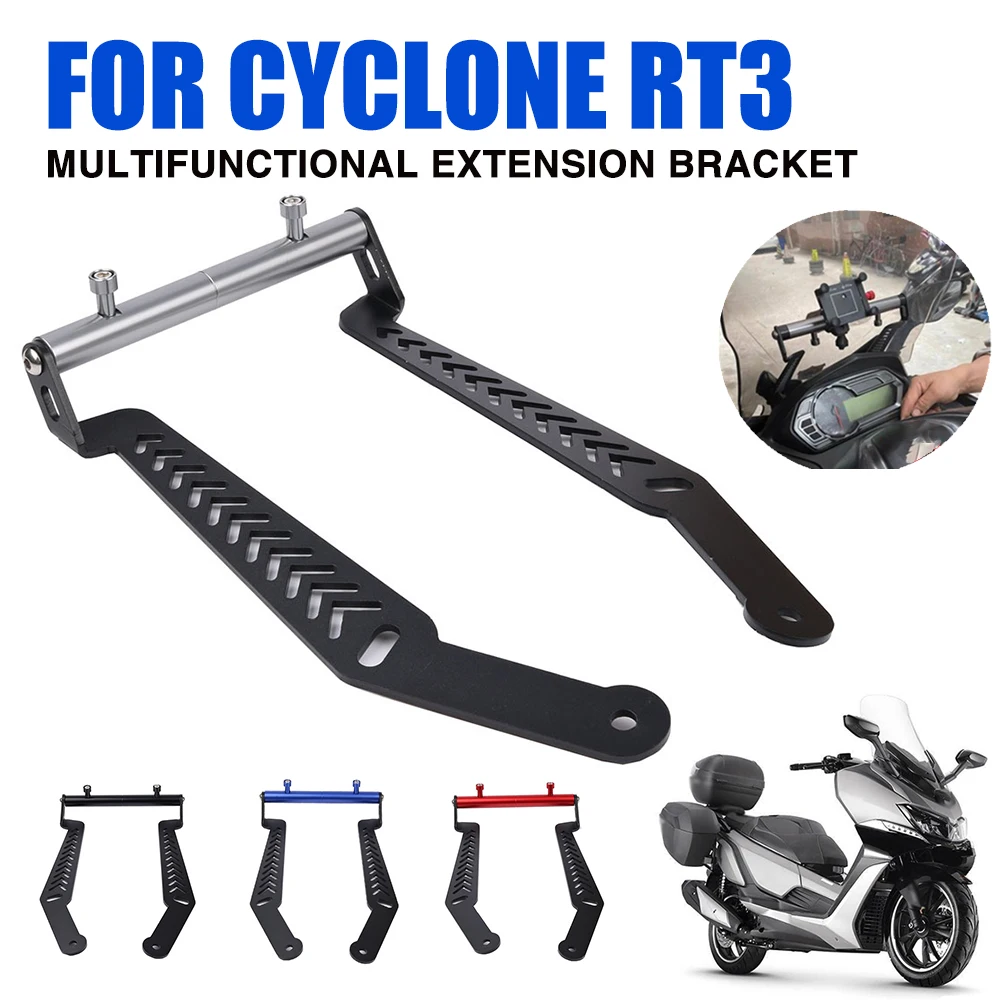 

FOR Cyclone RT3 RT 3 Motorcycle Accessories SMART Phone GPS Navigation Plate Bracket Handlebar Adapt Holder Phone Stand Crossbar