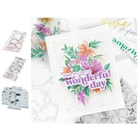 spring new flower hibiscus washi metal cutting dies and stamps stencilsset handmade diy scrapbooking cards coloring decor molds