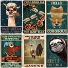 Почему Привет сладкие щеки винтажная металлическая жестяная вывеска есть место художественный постер Туалет Ретро Plauqe Бар Кафе домашний дом Настенный декор N448