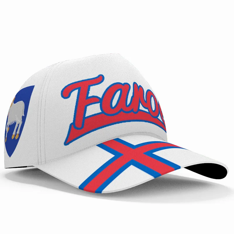 Faroe Islands Faro Baseball Caps 3d Custom Name Team Logo Fr Fishing Hats Fro Country Travel Danish Nation Denmark Flag Headgear |