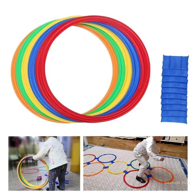 

Y4UD Jump Rings Set Забавная спортивная игрушка Родитель-ребенок Вечеринка Фитнес-упражнения Уличная игрушка