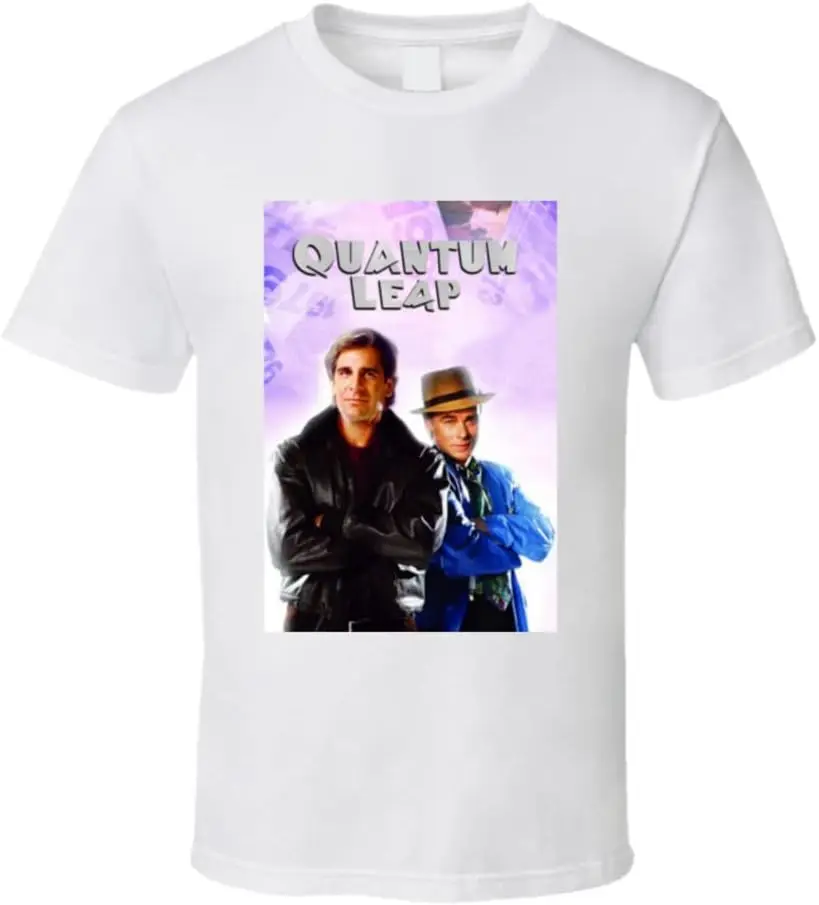 Футболка Quantum Leap 80s Tv Show высококачественные футболки из 100% хлопка с коротким