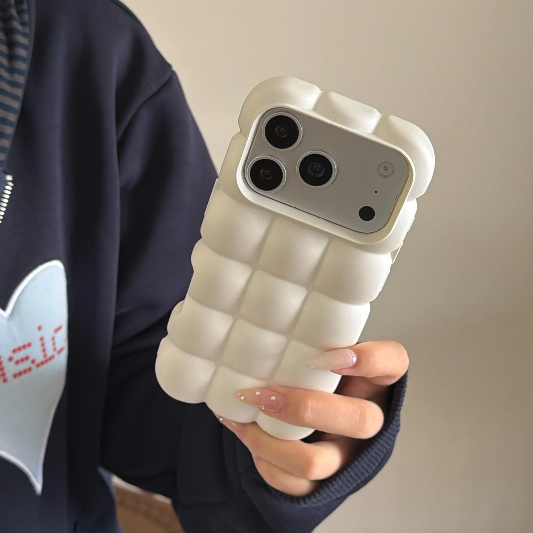 Фото Белый чехол из мягкого ТПУ для iPhone 17 14 13 15 16 Pro ProMax, однотонный, противоударный, с защитой от падений №2