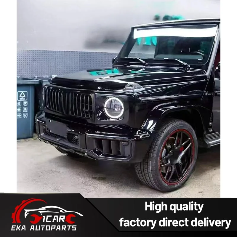 Фото Комплект обвеса из высококачественного полипропилена для Mercedes G-Class W464 W465: Обновление до W465 G63, 1:1 OEM-совместимость, бампер, решетка радиатора, крылья, внешний комплект №4