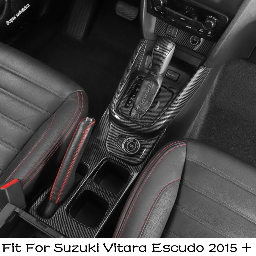 

Engine Start Stop Button / A-pillar Speaker / Gear Shift Cover Trim Carbon Fiber Accessory For Suzuki Vitara Escudo 2015 - 2022