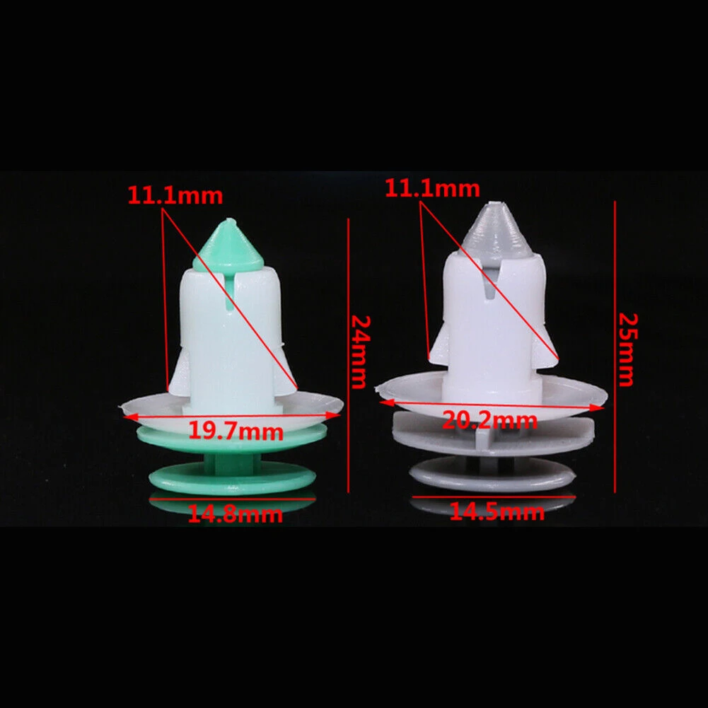 10 шт. клипсы для внутренней отделки панели s фиксаторы двери автомобиля зеленые