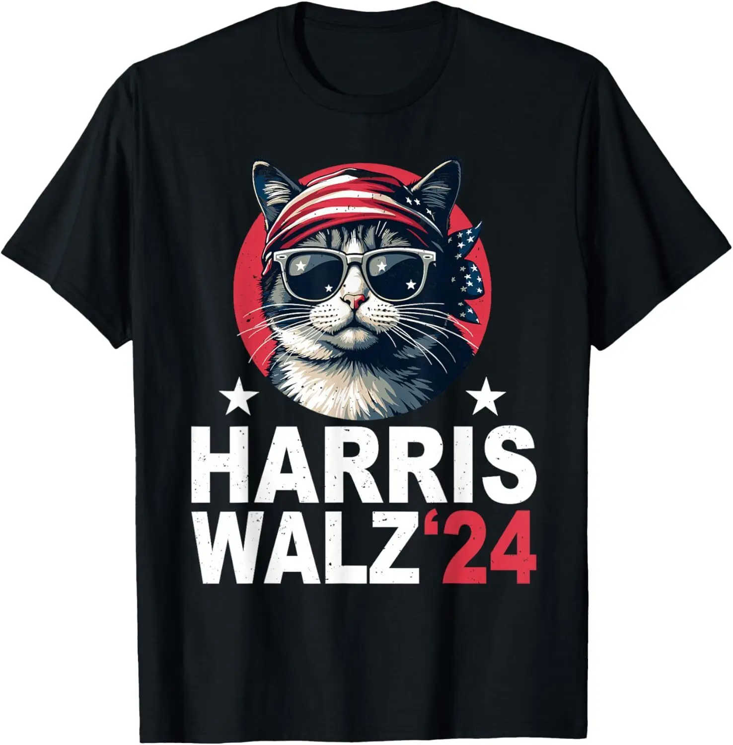 Футболка Harris Waltz 2024 футболка Cat Lady Kamala Tim Walz